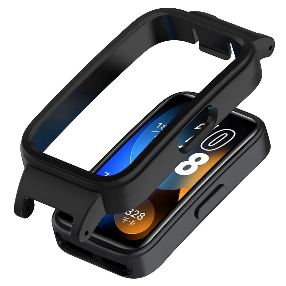 12MM Smartklokkeveske Huawei Band 10 NFC / 10 / 9 NFC / 9 / 8 NFC / 8 Lett, støtbestandig beskyttelsesramme - Svart