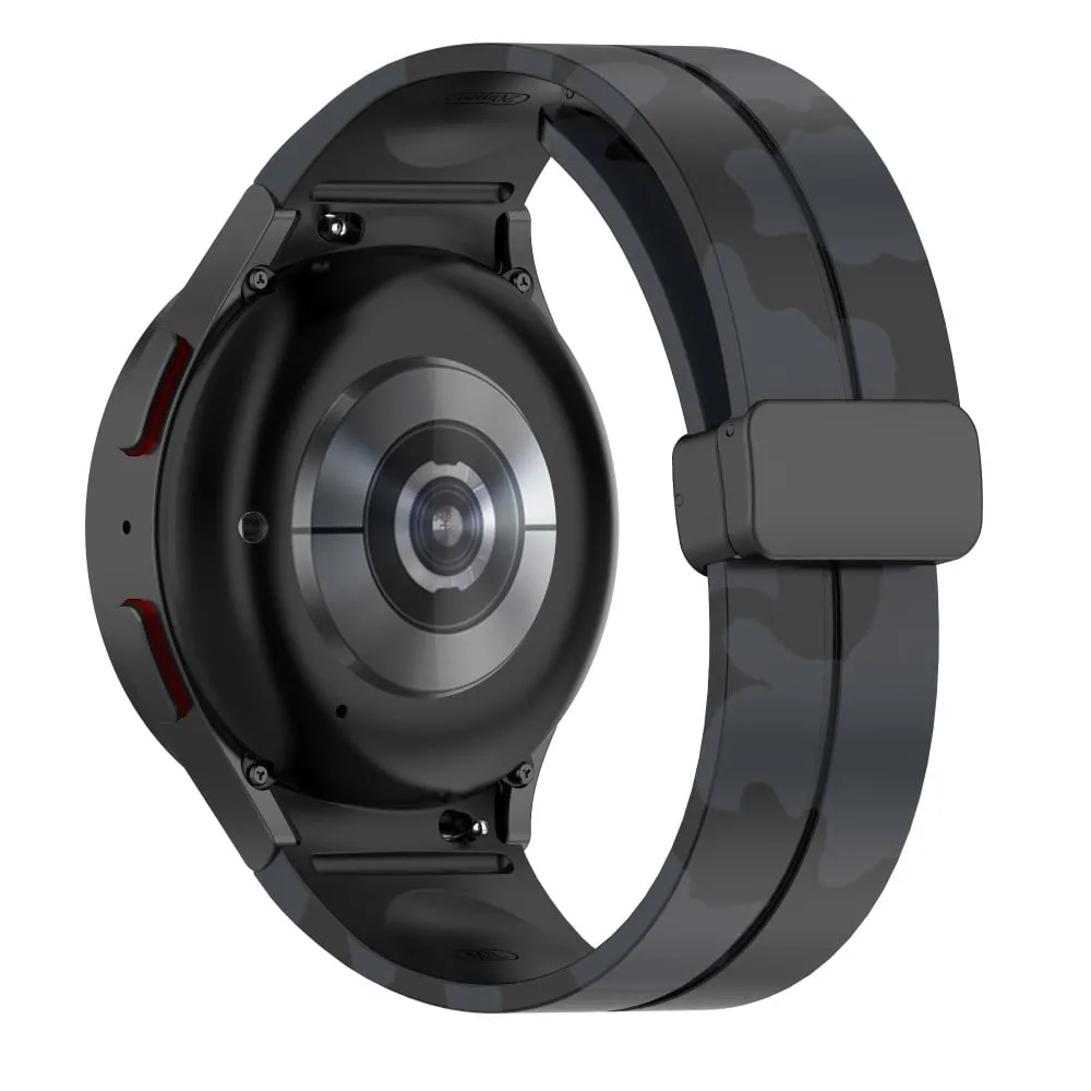 Samsung Galaxy Watch 5 Pro kamuflasjestil silikonrem - Kamuflasje Mørkegrå