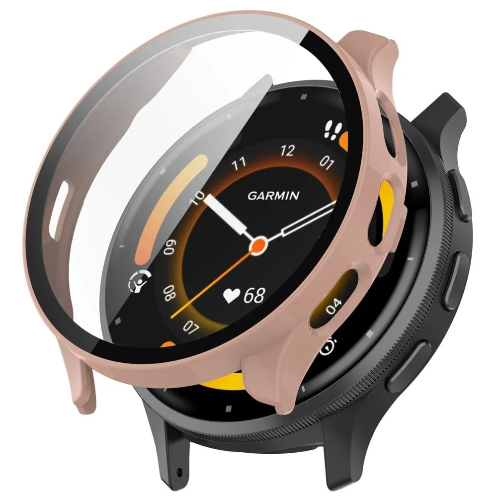 Garmin Venu 3-deksel med herdet glass - Rosa