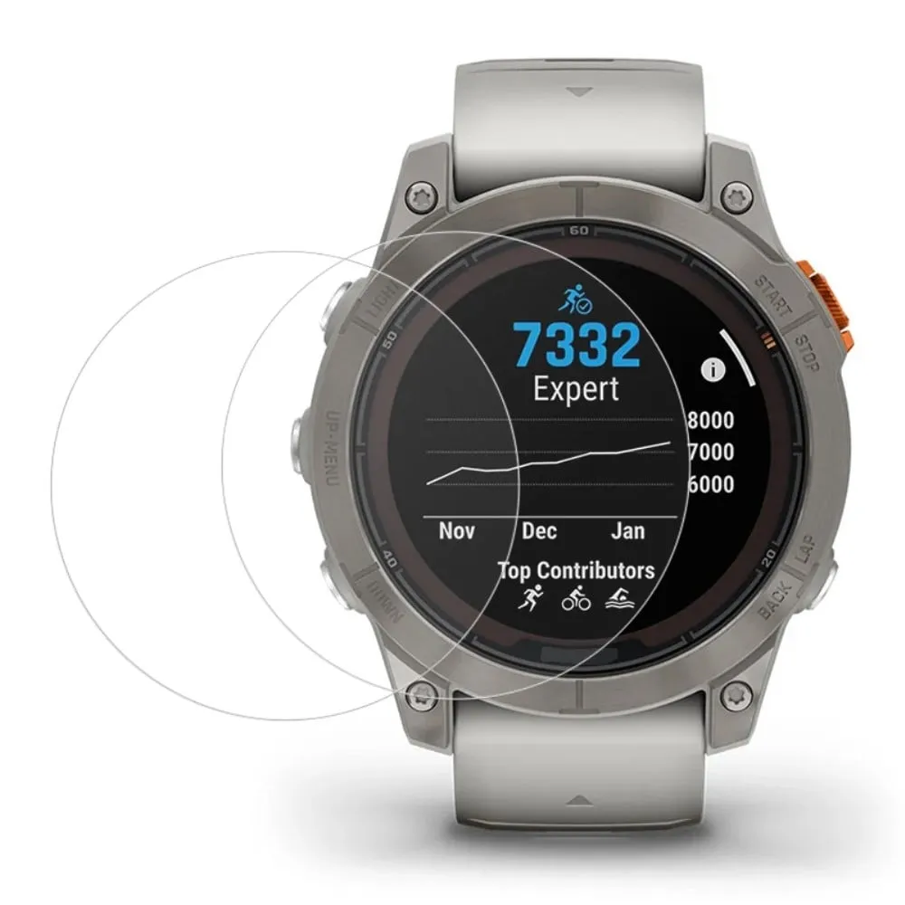 2-pakning Garmin Fenix 7S Pro skjermbeskytter for klokke Ultra Clear Soft Flexible Screen Film