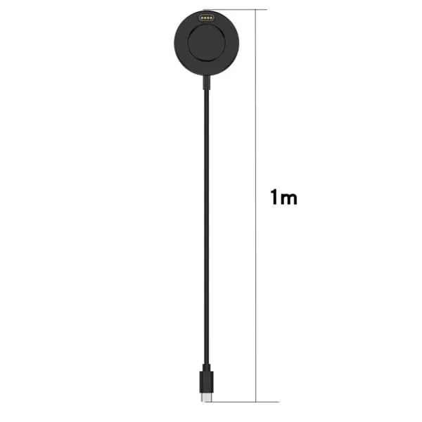 Ladekabel med USB-C til Garmin Fenix 8 / 7X / 6S Pro - Svart