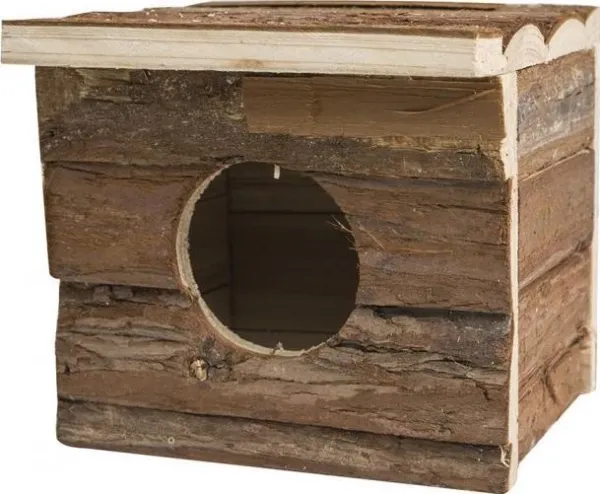 Panama dyrebolig/burhus for gnagere, tre, 15x13x14 cm