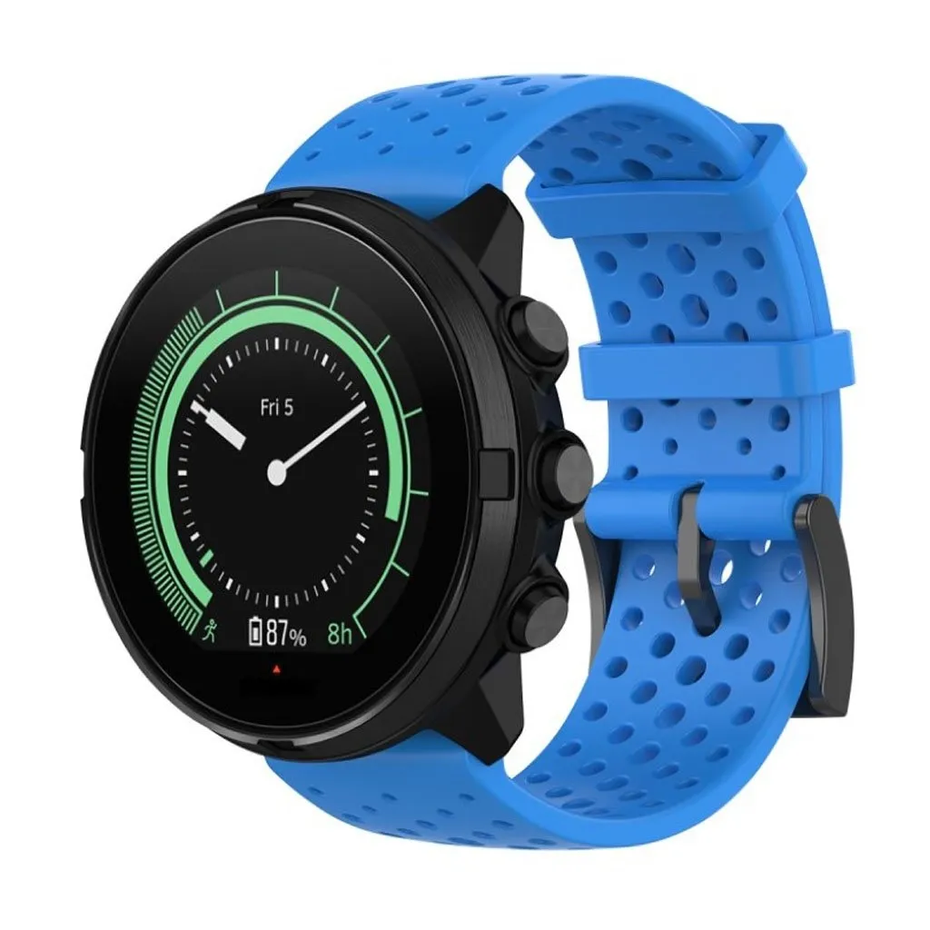 Suunto Spartan Sport Wrist Hr Baro / 9 / D5 Silikon Klokkereim - Blå