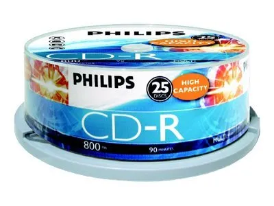 Philips CR8D8NB25 - 25 x CD-R - 800 MB (90min) - spindel