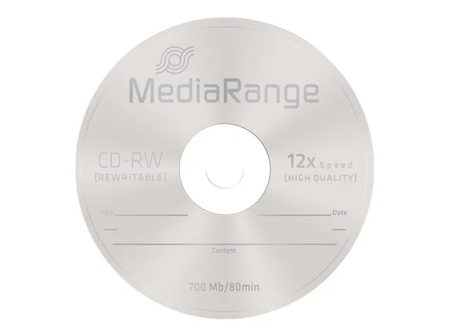 MediaRange - 10 x CD-RW - 700 MB (80 min) 12x - spindel