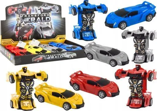 LeanToys Auto Robot 2-i-1 transformerende sportsbil