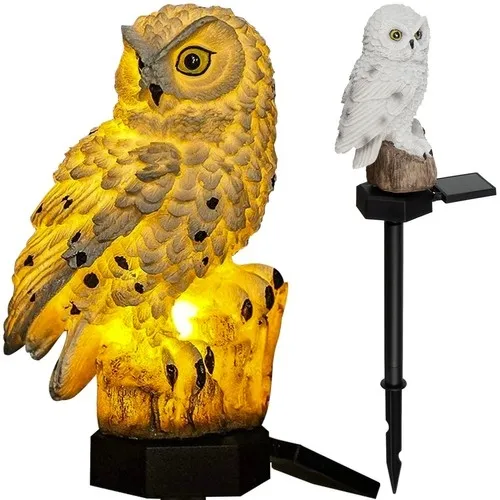 Ugle Hage Lampe - Lampe til Hage – Solcelle