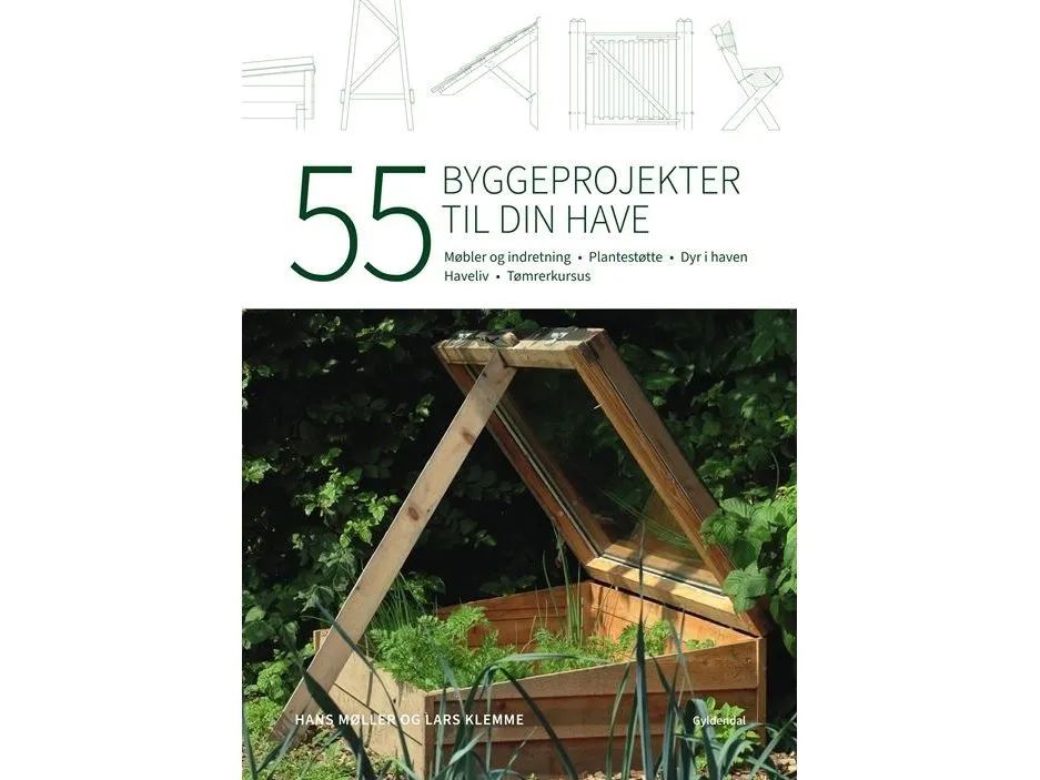55 byggeprosjekter til hagen | Hans Møller; Lars Klemme | Språk: Dansk