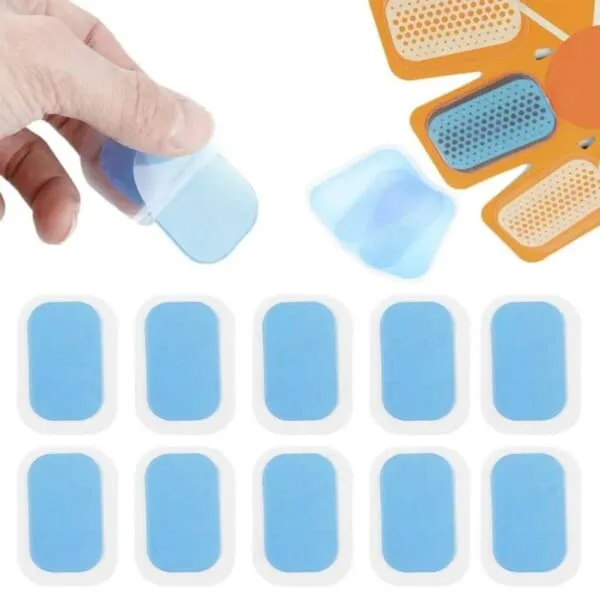 10-pack gel-pads til EMS-trener elektronisk muskelstimulator