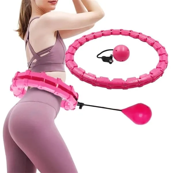 Smart Hula Hoop - Hula hoop med vekt - Trening / Fitness - rosa