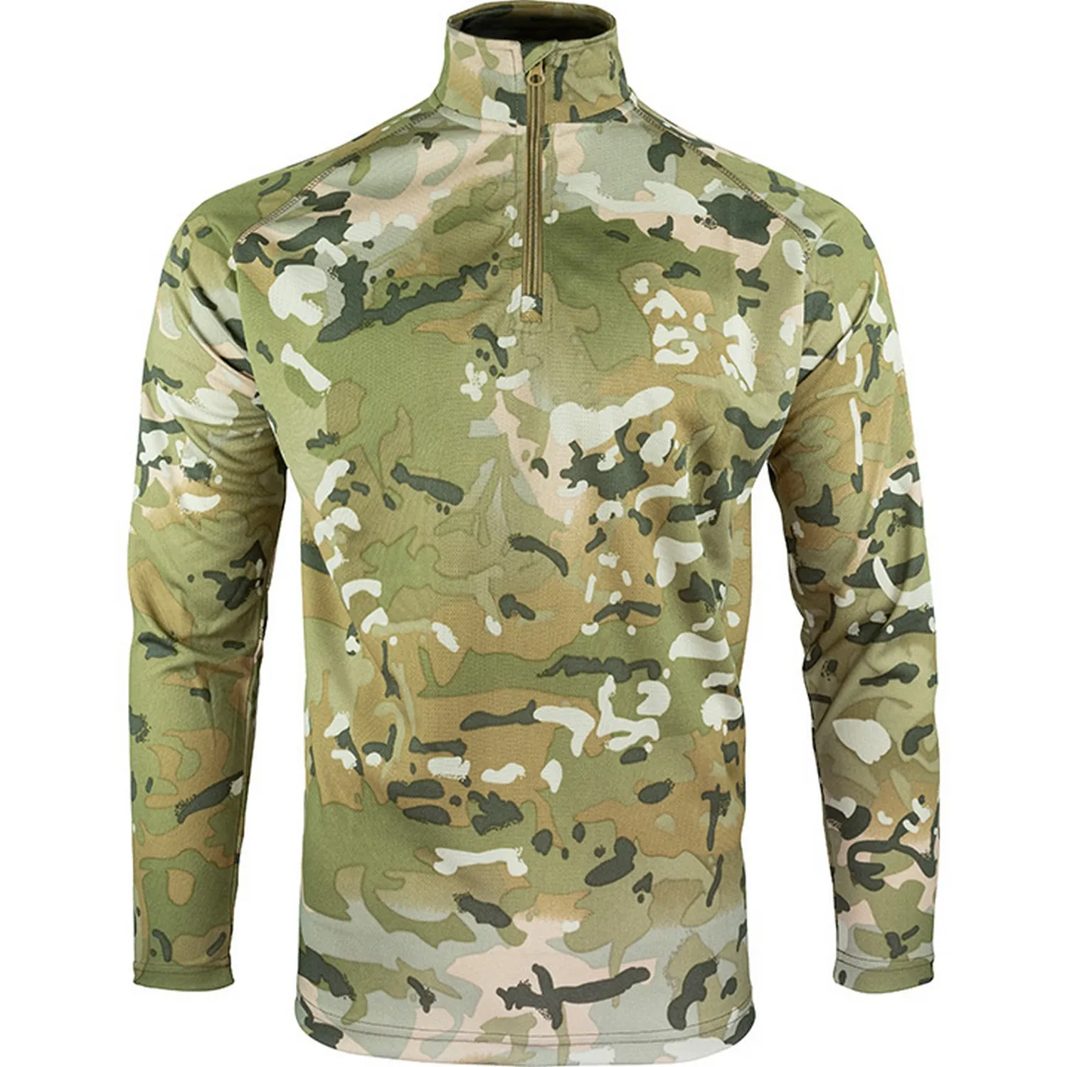 Viper Mens Armour Camo Mesh Quarter Zip Midlayer
