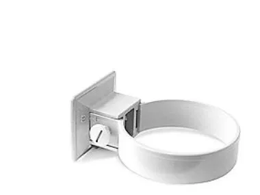 75 mm Plastmo hvid plast rørholder 2 stk.