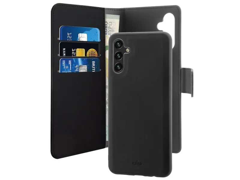 PURO Wallet Detachable, Lommebok-etui, Samsung, Galaxy A13 5G, 16,5 cm (6.5"), Sort
