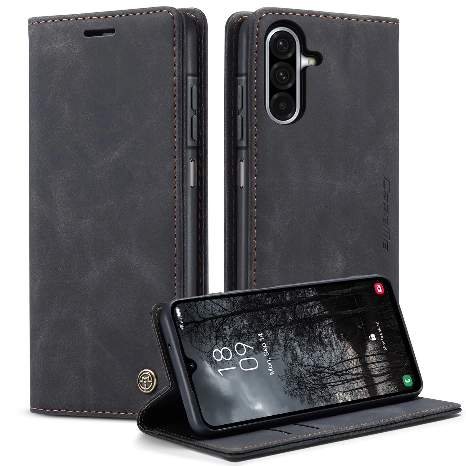 CASEME Lommebok-deksel Samsung Galaxy A17 5G - Svart