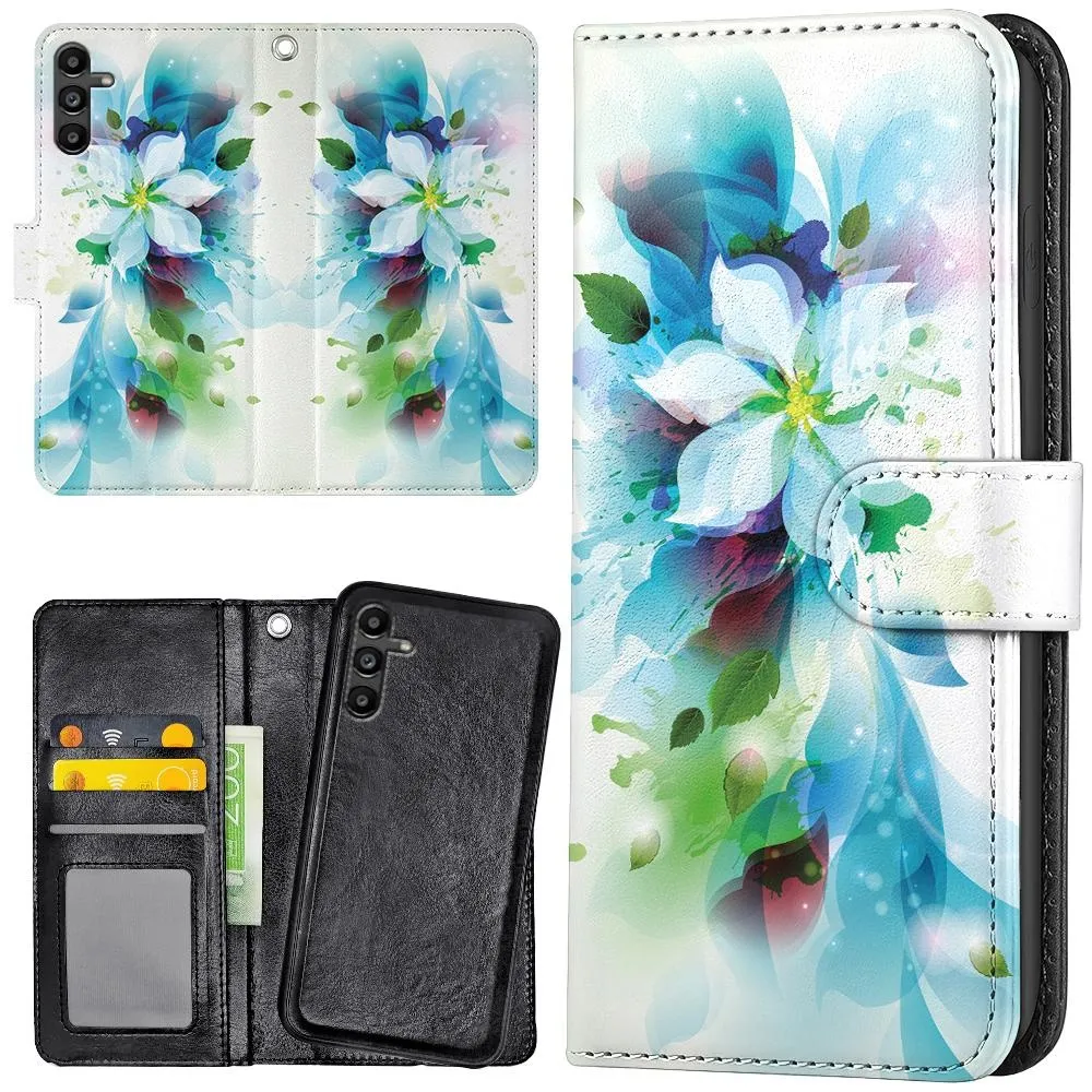Samsung Galaxy A16 4G/5G - Lommebok Deksel Blomst