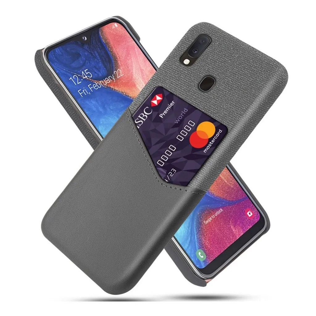 Bofink Samsung Galaxy A20e Kortdeksel - Grå