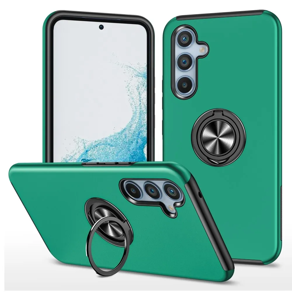 Til Samsung Galaxy A26 5G Hybrid Deksel med Roterbar Ringholder