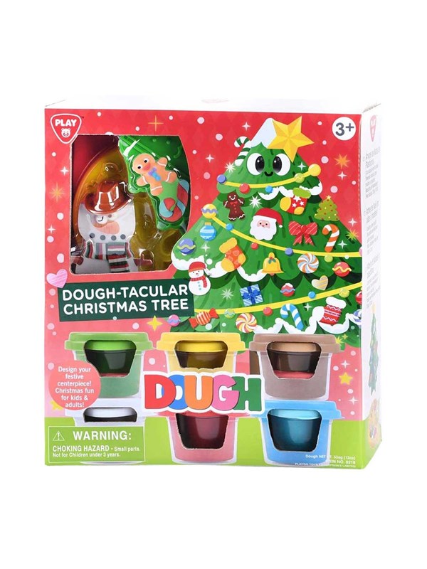 Playgo Christmas Tree Clay Set - 6 Clay Pots