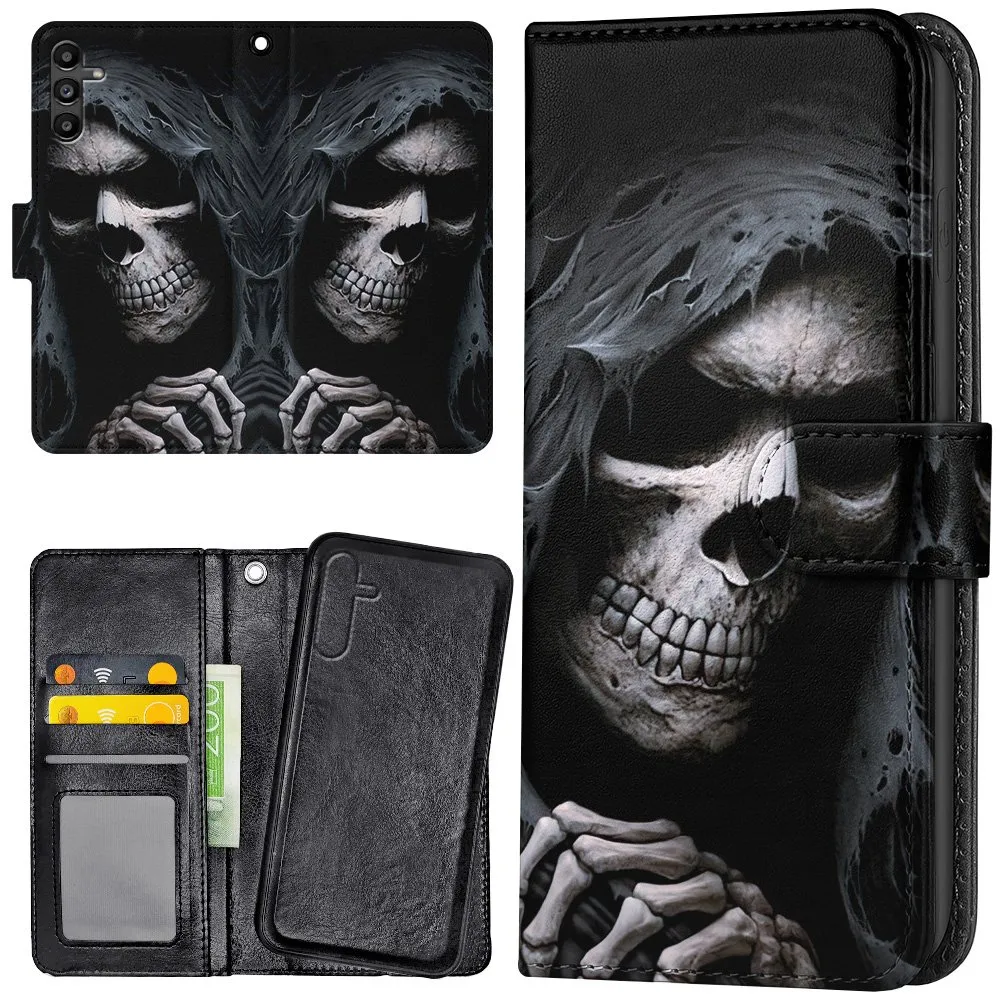Samsung Galaxy A36 5G - Lommebok Deksel Grim Reaper