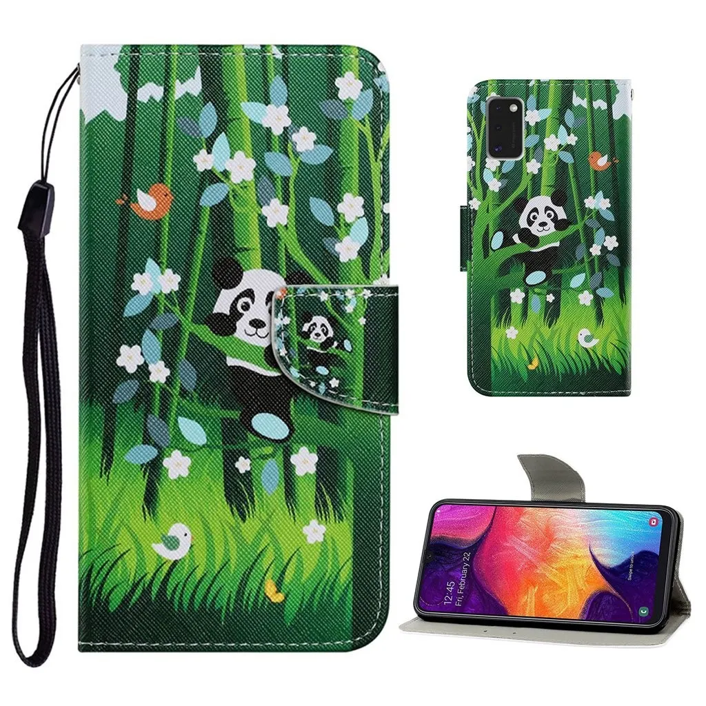 Wonderland Samsung Galaxy A41 Flippetui - Panda