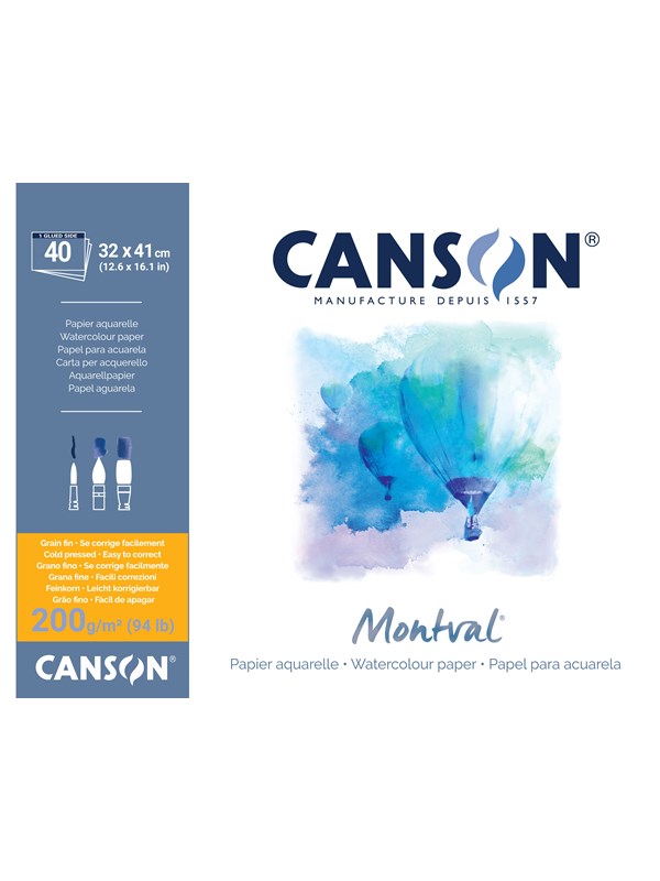 Canson Montval CP 32x41 cm 200G Pad 40 SH