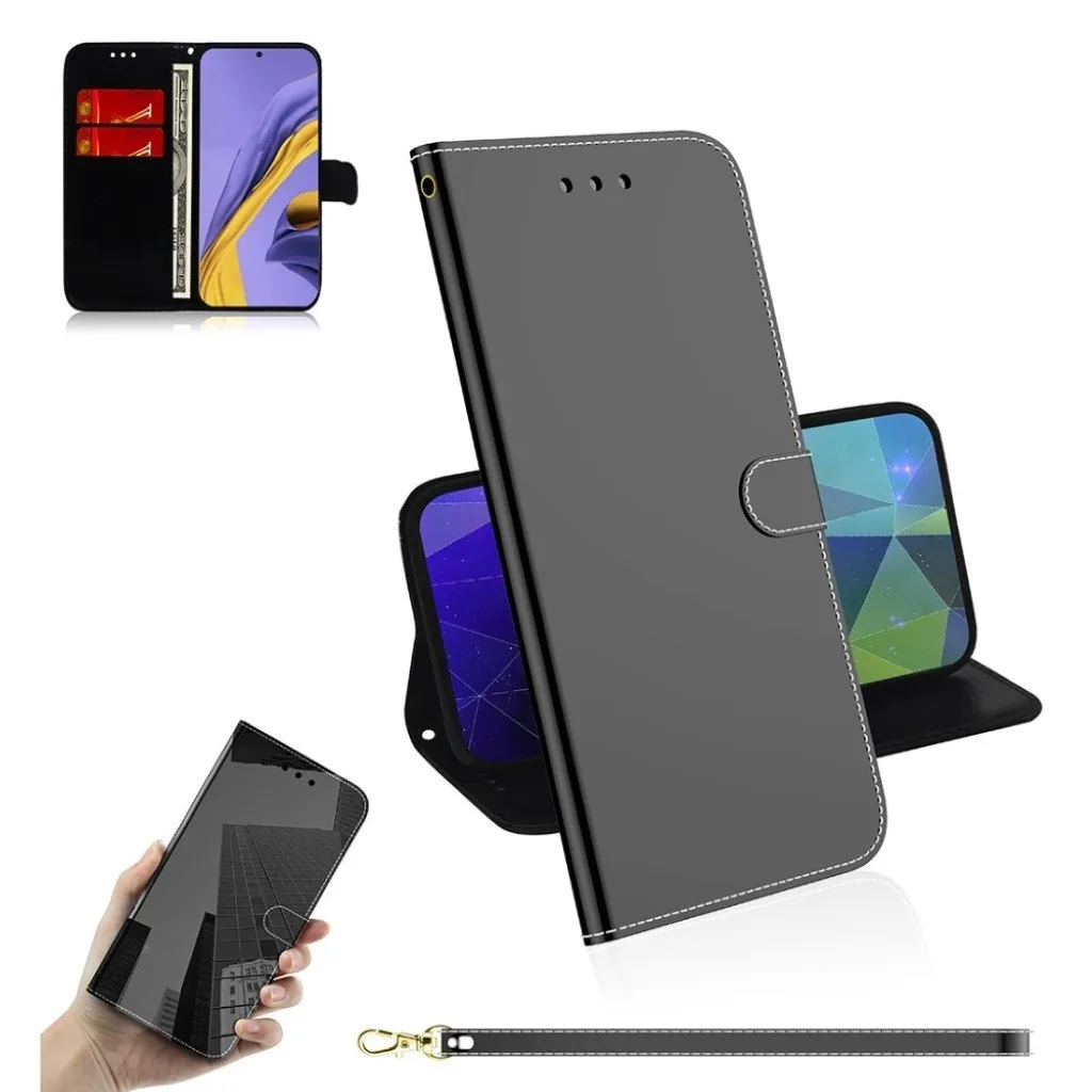 Mirror Samsung Galaxy A51 veske - Svart
