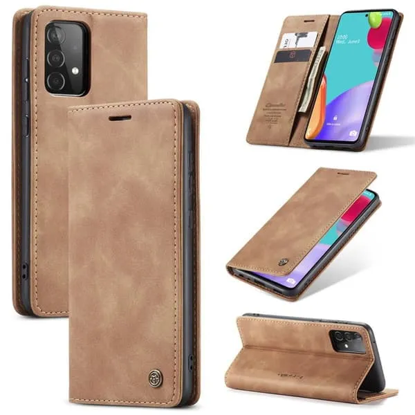 CaseMe Smart FlipCase Samsung Galaxy A52 : Farge - brun