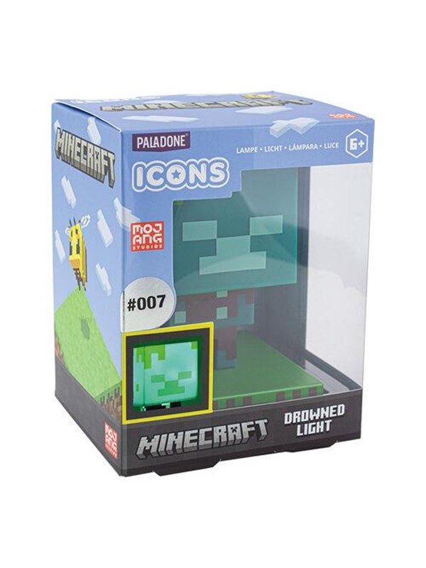 Paladone Minecraft Drowned Zombie Icon Light