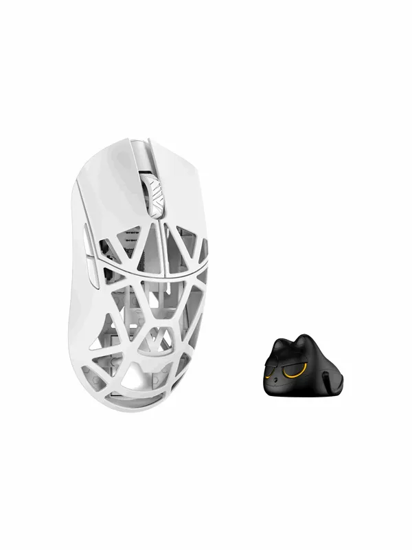 WLMouse Beast X Pro (Solid Side + Omron) / Wireless 8K / Magnesium - Gaming mus - Optisk - 5 - Hvit