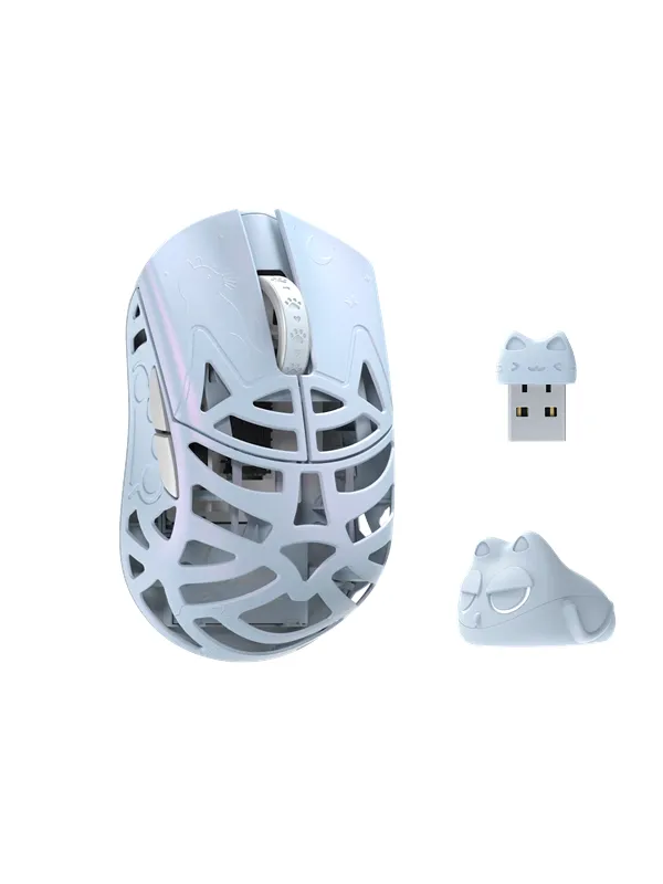 WLMouse Beast Miao (Omron) / Wireless 8K / Magnesium - Gaming mus - Optisk - 5 - Blå