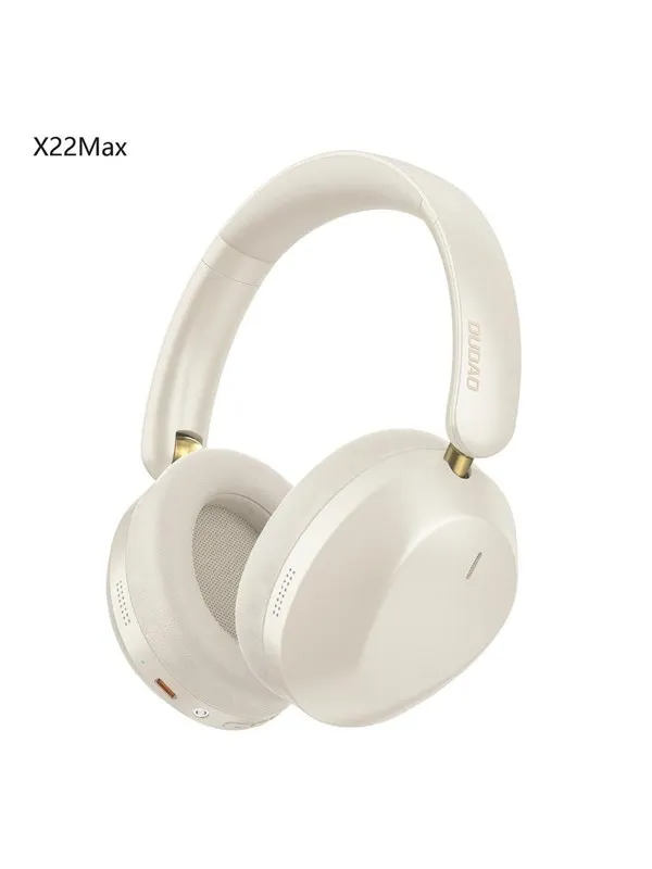 Dudao X22 Max Wireless On-Ear Bluetooth Headphones with ANC - Beige