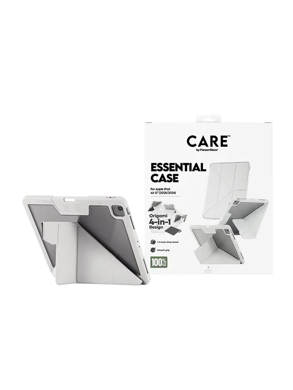 CARE by PanzerGlass Essential Case Light Grey iPad Air 13" (2024-2026)