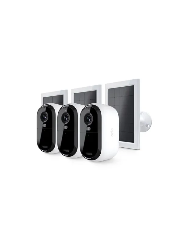 Arlo Essential 3 2K solcellepanel-sikkerhetskamera (3 kameraer)