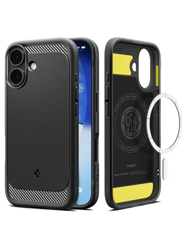 Spigen Rugged Armor MagSafe - matte black - iPhone 17