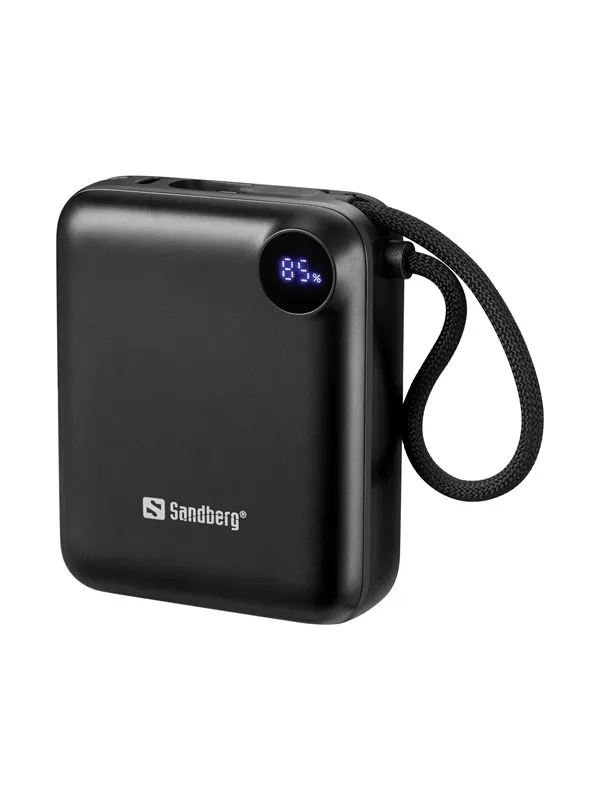 Sandberg Powerbank 10000 PD20W Connect Nødlader - Svart - 10000 mAh
