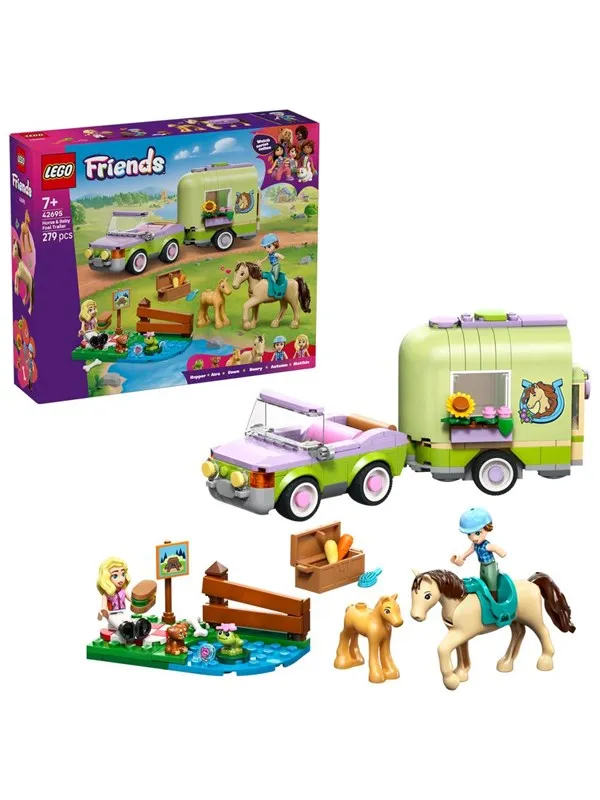 LEGO Friends 42695 Henger med hest og føll