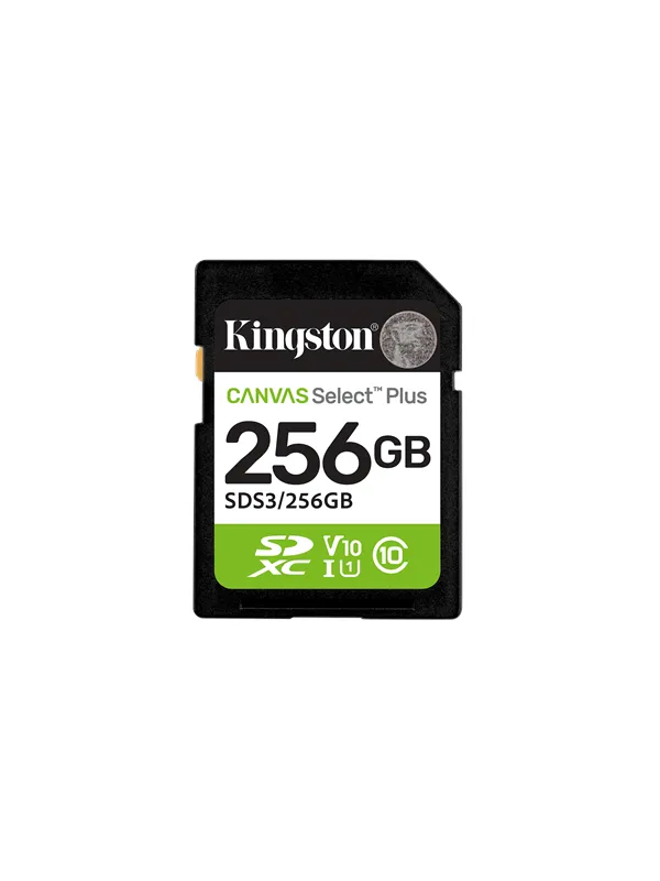 Kingston Canvas Select Plus Gen3 SDXC - 150MB/s - 256GB
