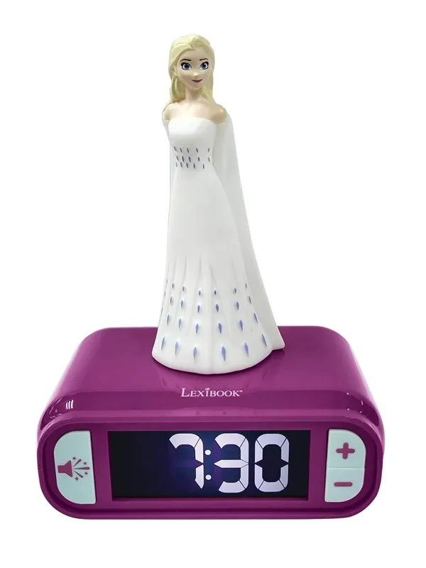 Frozen Alarm Clock with Night Light 3D design  Elsa