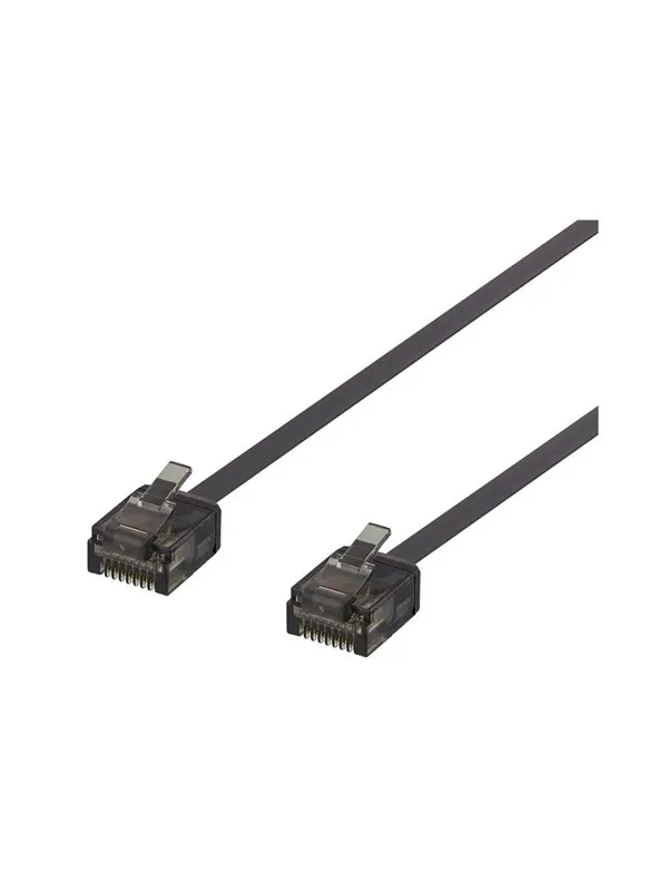 Deltaco patch cable - 1 m - black - Svart - 1m