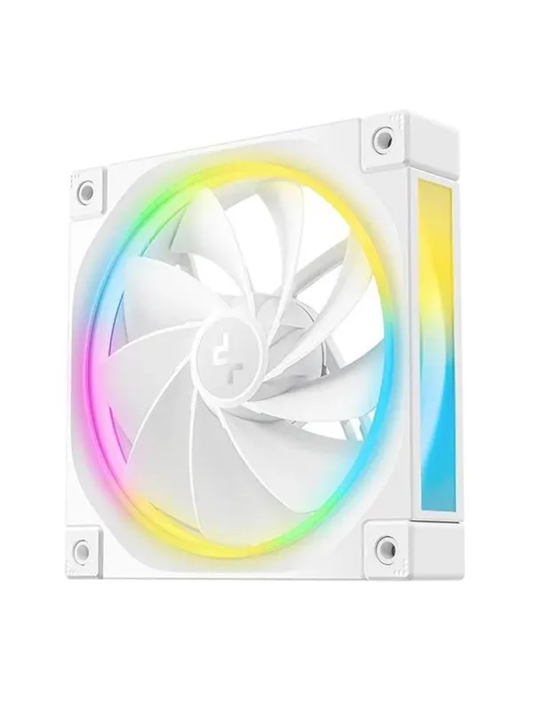 DeepCool FL12R WH - Kabinettvifte - 120mm - Hvit med RGB-lys - 34 dBA