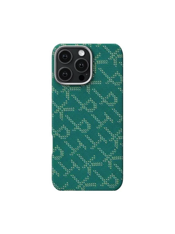 PITAKA Tactile Woven Case PTK Green/Gold - iPhone 16 Pro Max