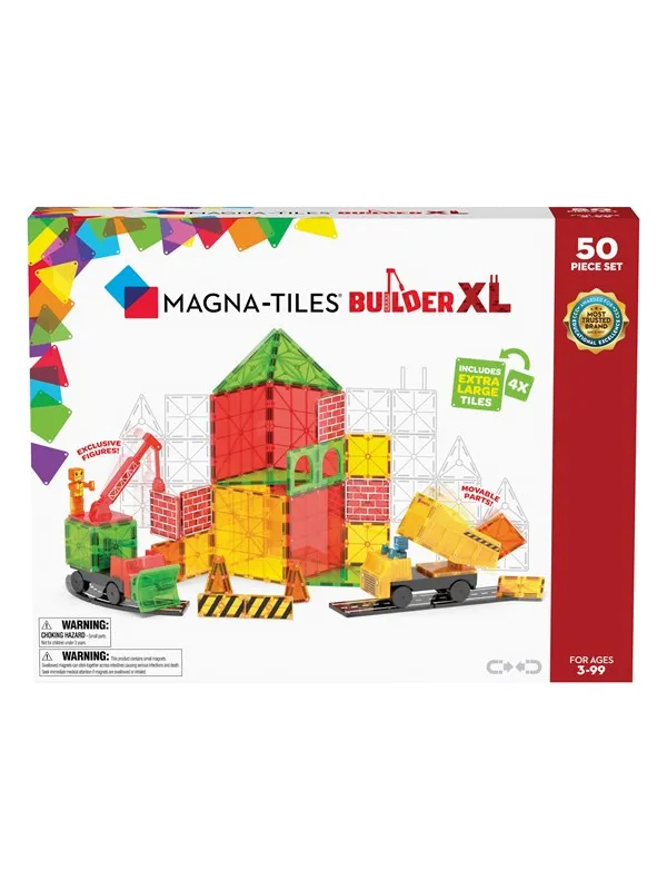 Magna-Tiles Builder XL 50-Piece
