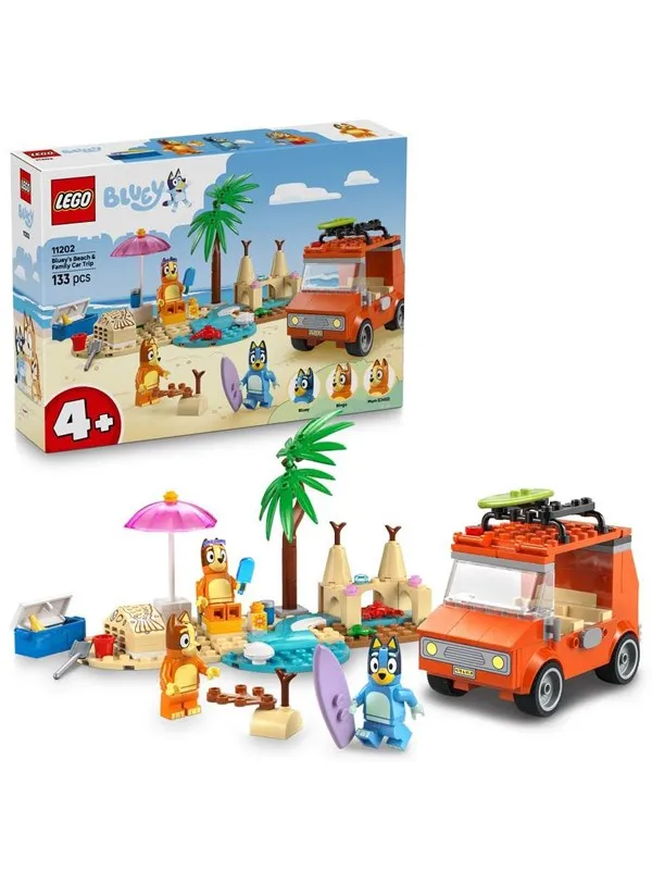 LEGO Bluey 11202 Bluey og familiens biltur til stranden