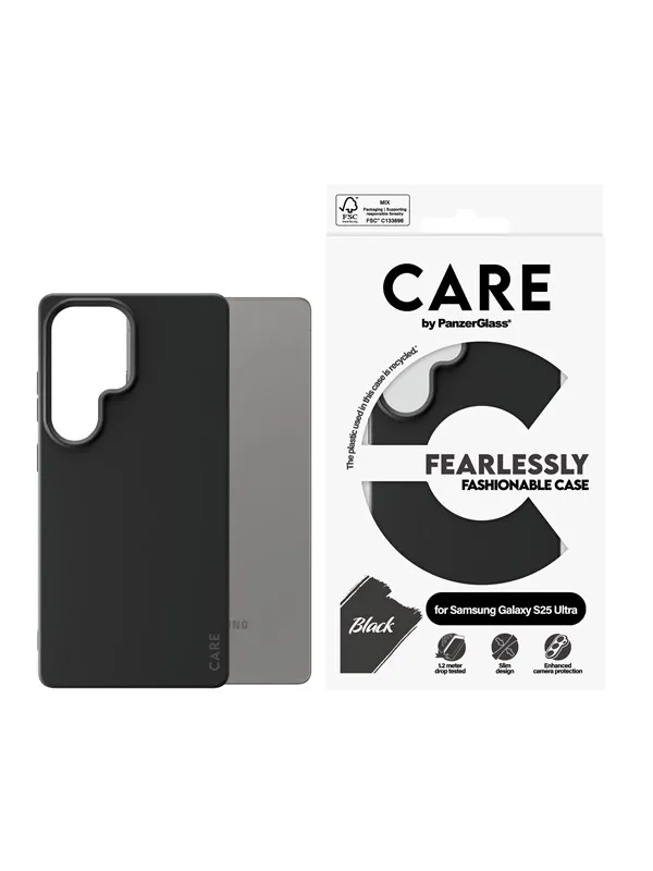 CARE by PanzerGlass Fashionable Case Black Samsung Galaxy S25 Ultra