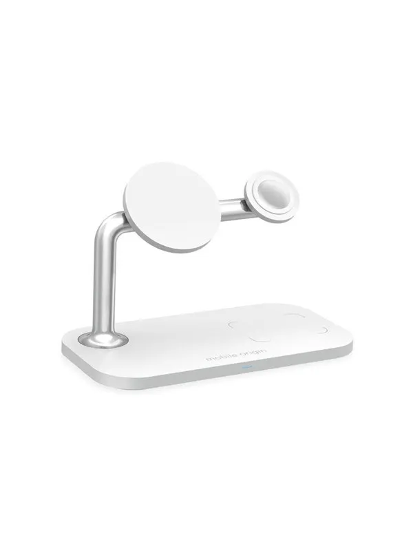 Mobile Origin 3in1 Wireless Magnetic Charger MO1 - white