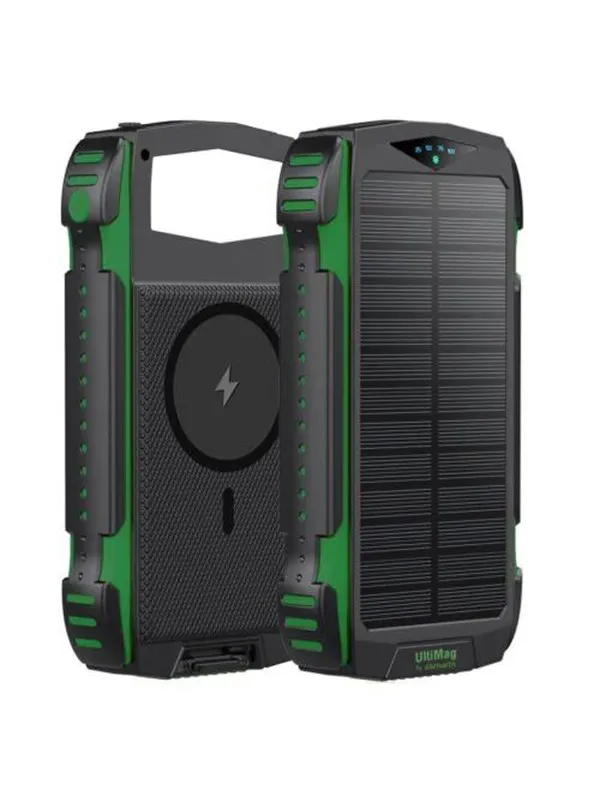 4smarts TitanPack Solar Power Bank - Green Nødlader - Grønn - 20000 mAh