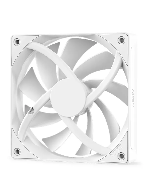 NZXT F120Q V2 Quiet Airflow - Kabinettvifte - 120mm - Hvit - 25 dBA