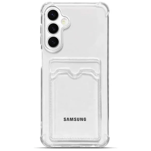 Samsung A56 Gjennomsiktig Deksel med Kortholder