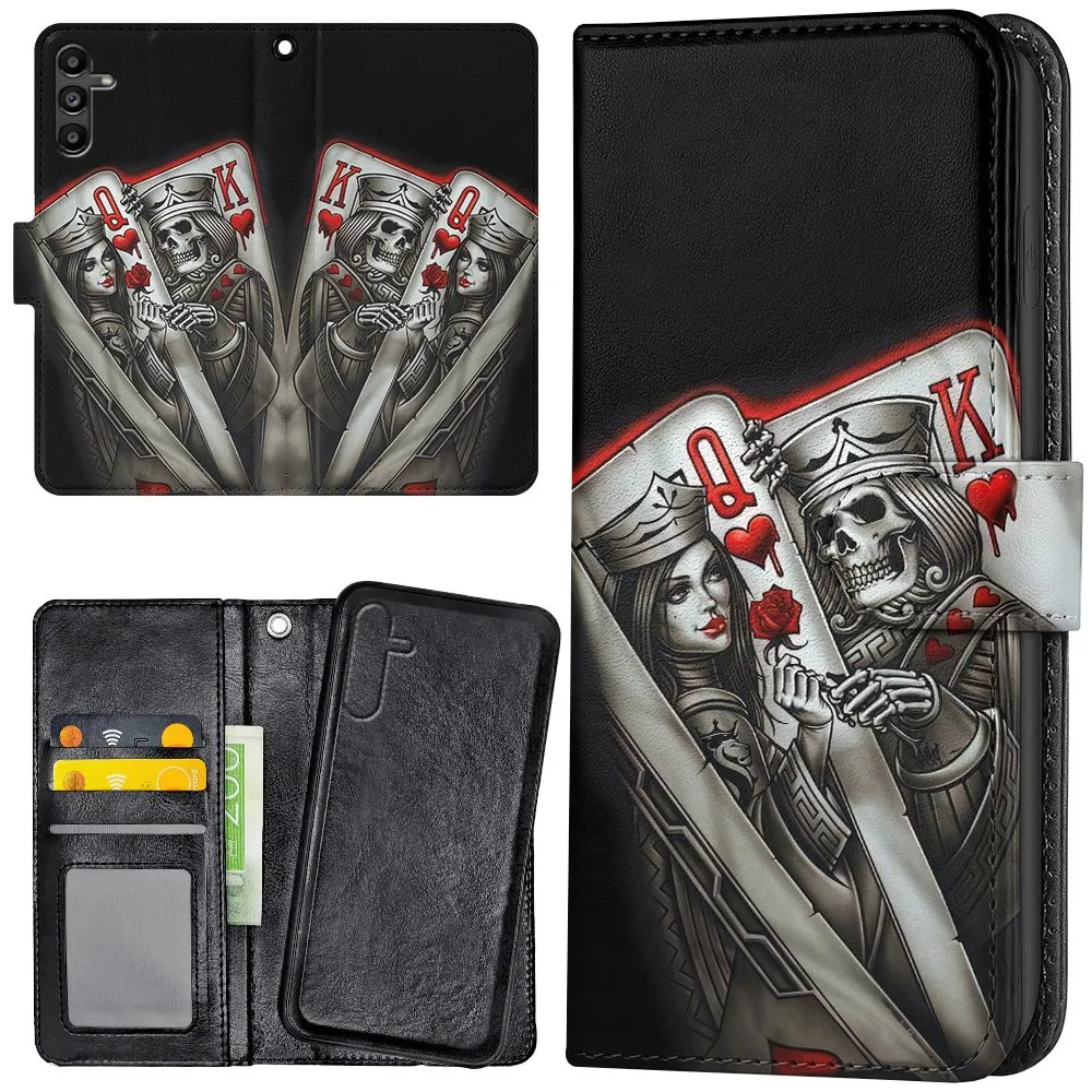 Samsung Galaxy A56 5G - Lommebok Deksel King Queen Kortstokk