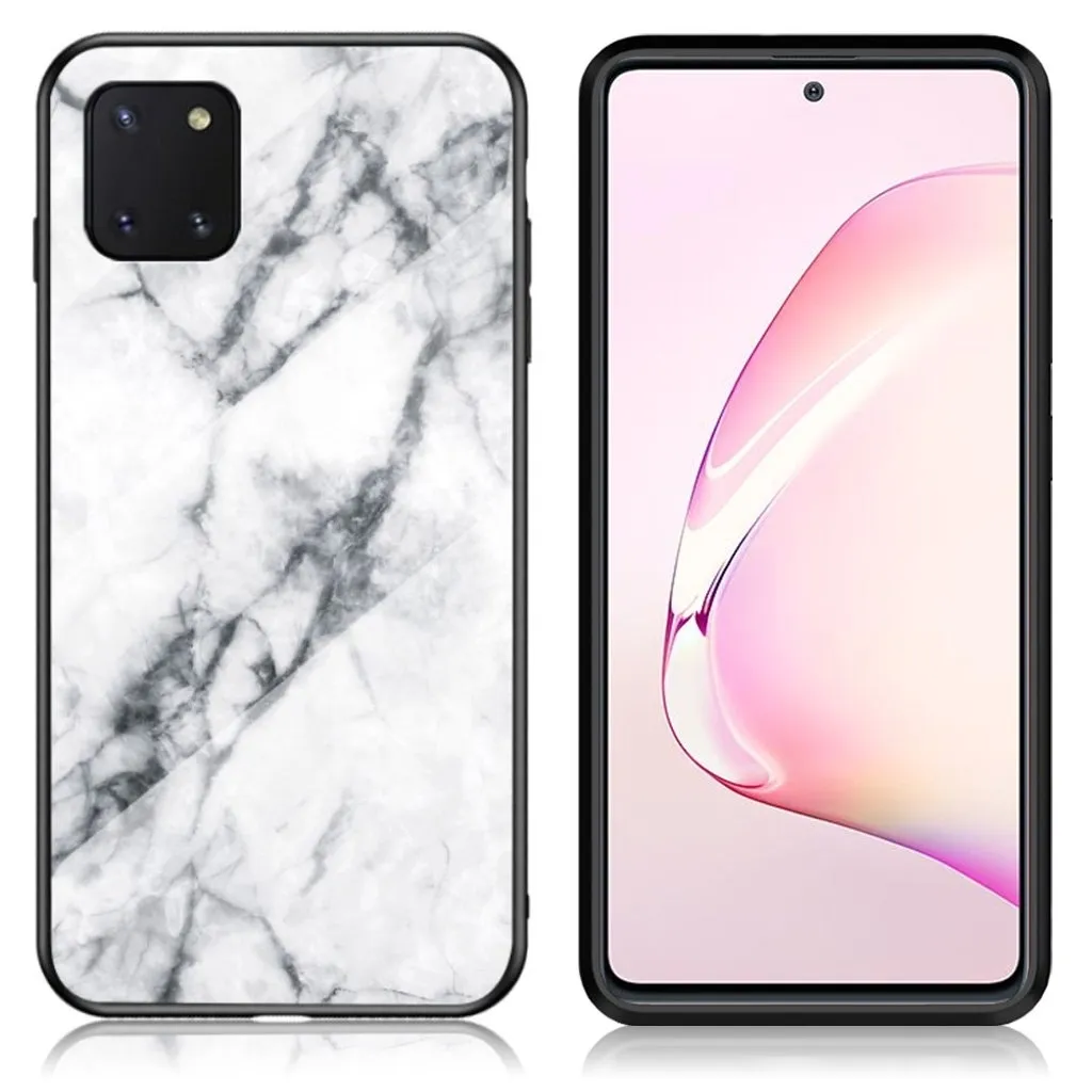 Fantasy Marble Samsung Galaxy Note 10 Lite deksel - Hvit